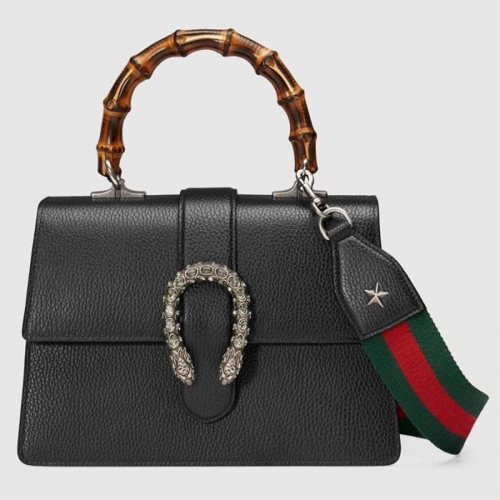 Gucci Monogram Leather Top Handle Crossbody