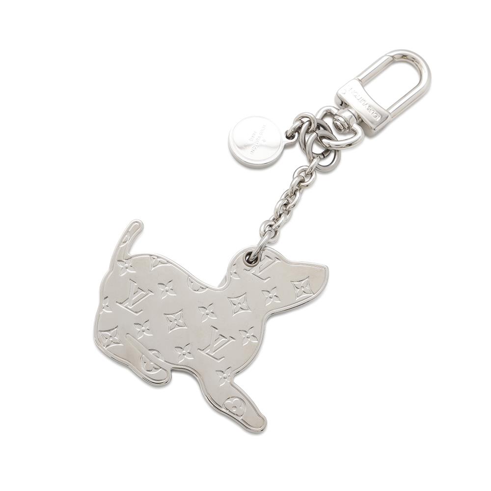 LOUIS VUITTON Bijoux Sac LV Dog White/BrownM00747 Metal