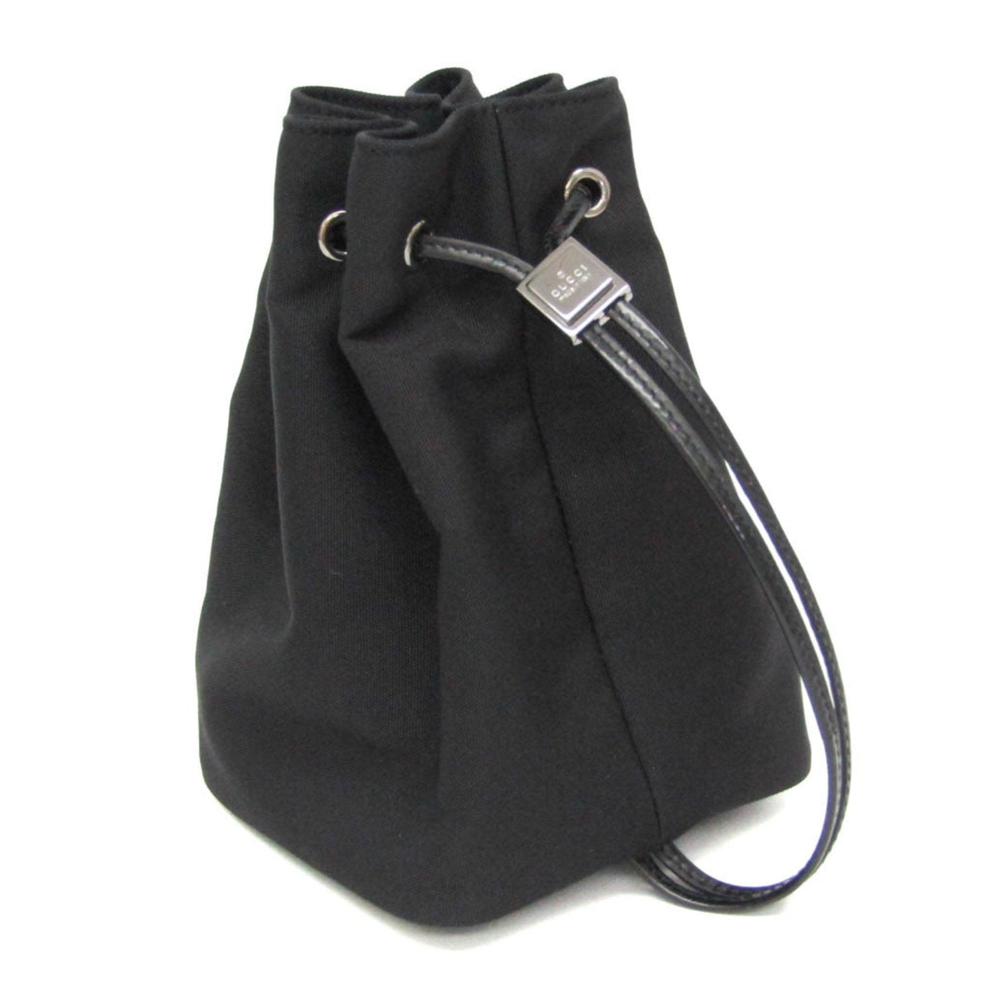 Gucci Nylon Leather Canvas Clutch