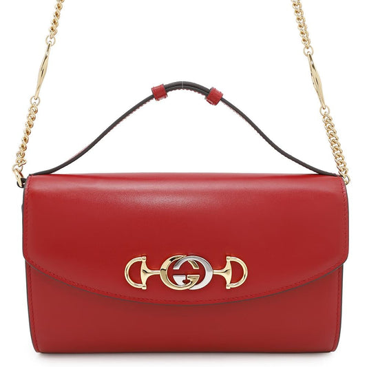 GUCCI ?Zumi ChainShoulder Red572375 Leather