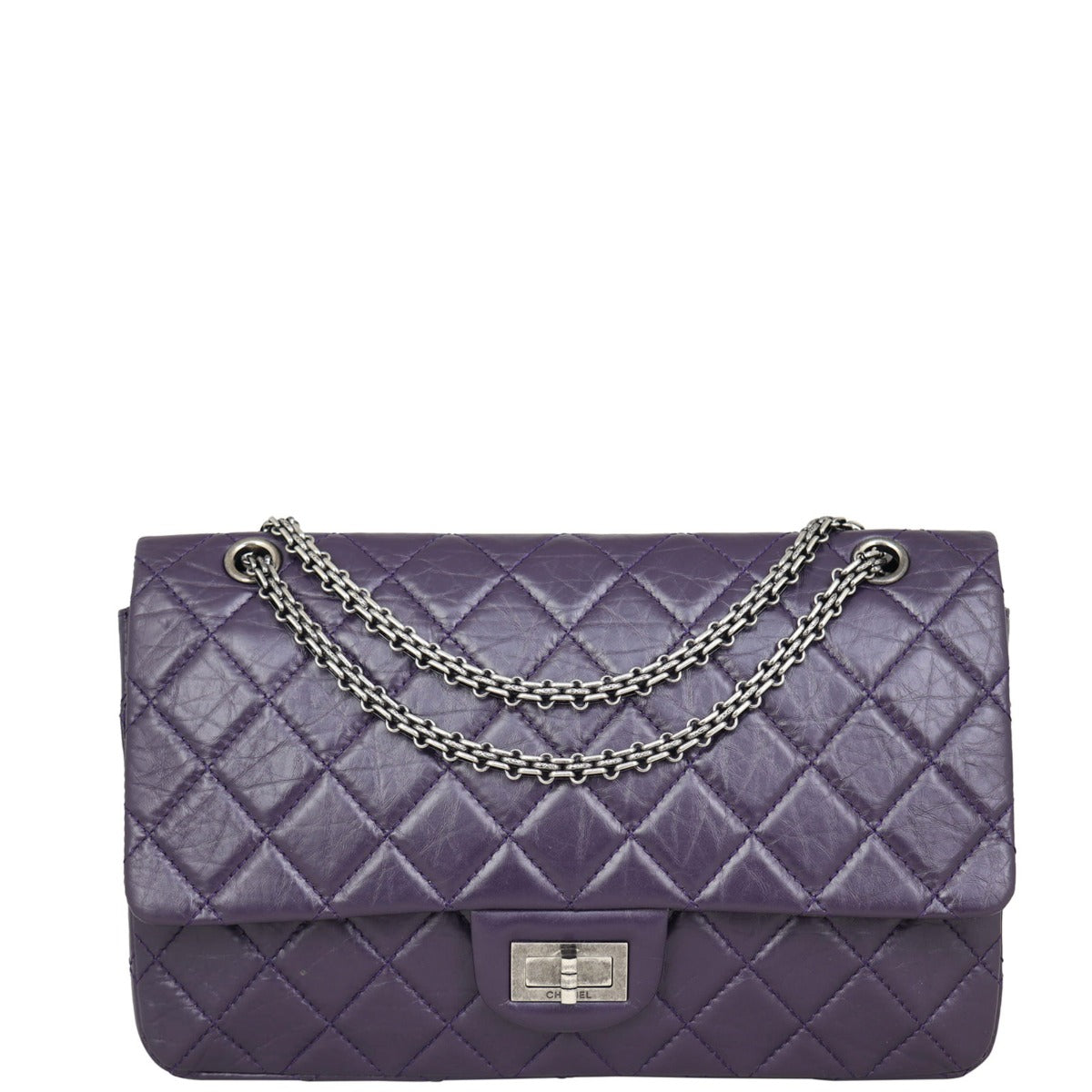Chanel 2.55 Reissue 227 Double Flap Bag | Purple