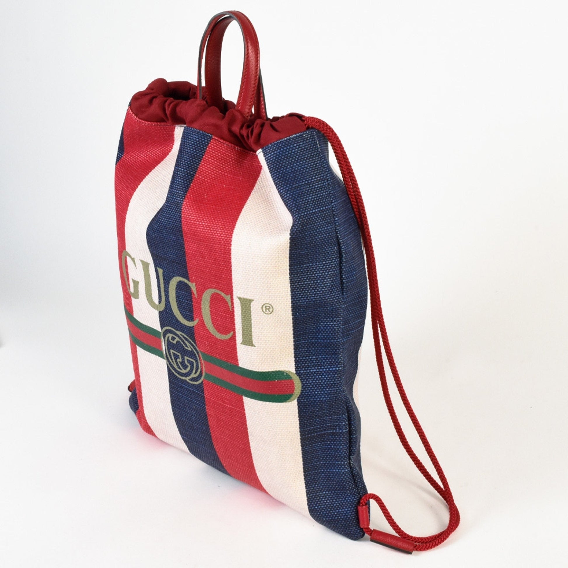 Gucci Lou Canvas Backpack