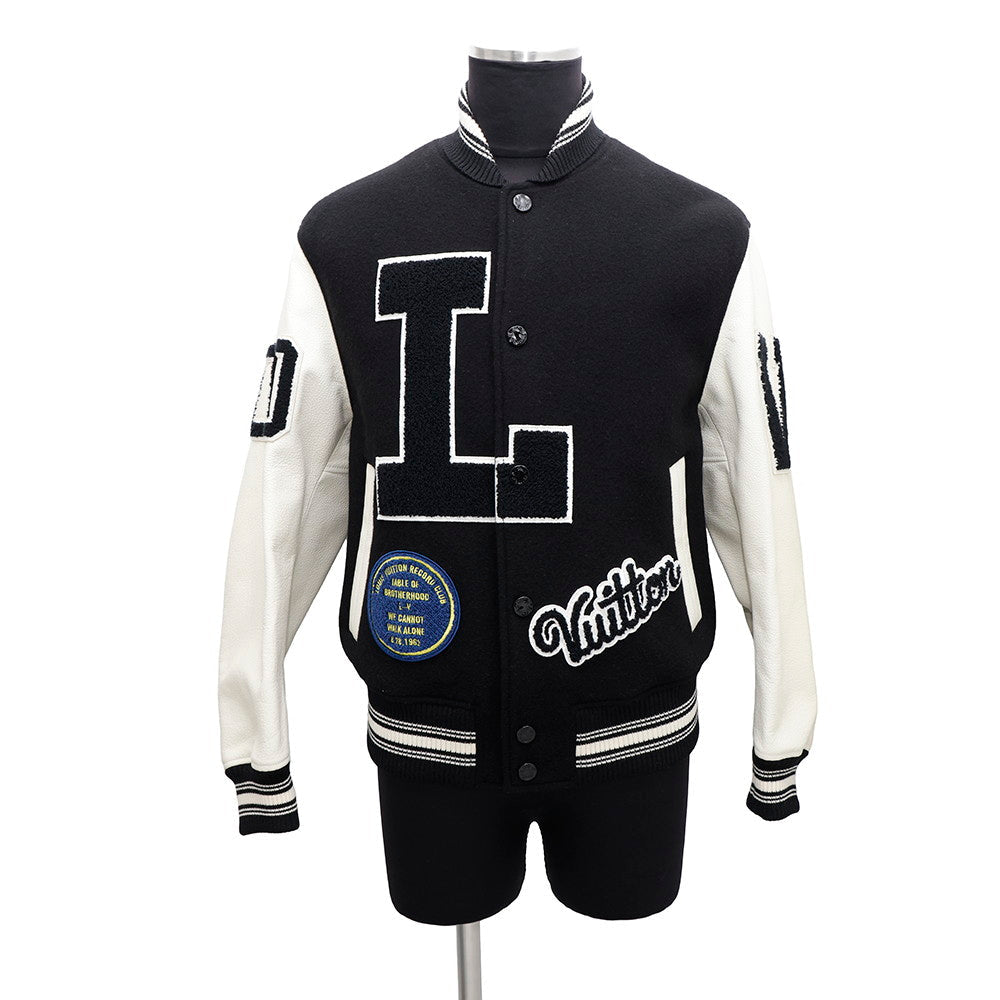 LOUIS VUITTON BaseballJacket Size Chronomat 44 Black/White Cupra70% Cotton30%