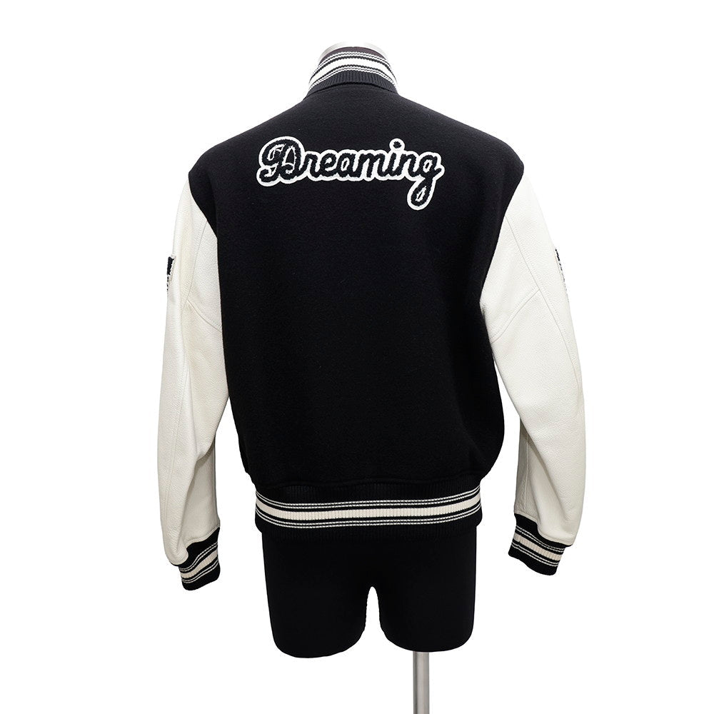 LOUIS VUITTON BaseballJacket Size Chronomat 44 Black/White Cupra70% Cotton30%