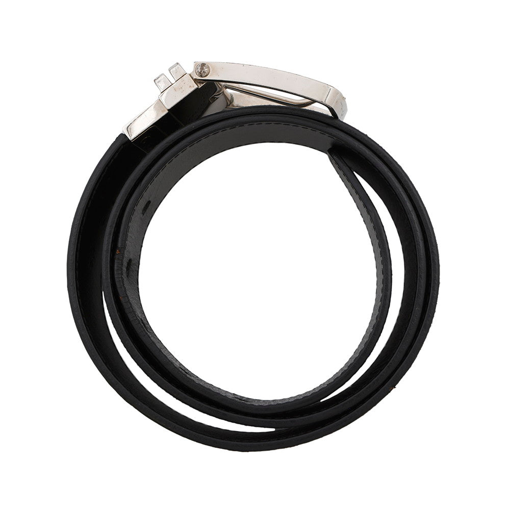 LOUIS VUITTON Belt?Boston Size 90 NoirM9674 Damier Infini Leather