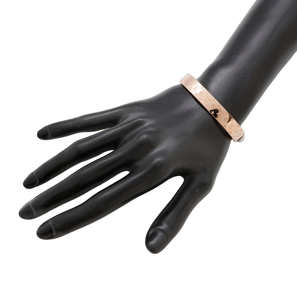 LOUIS VUITTON Cuff nanogram Size S Pink GoldM00253 Metal