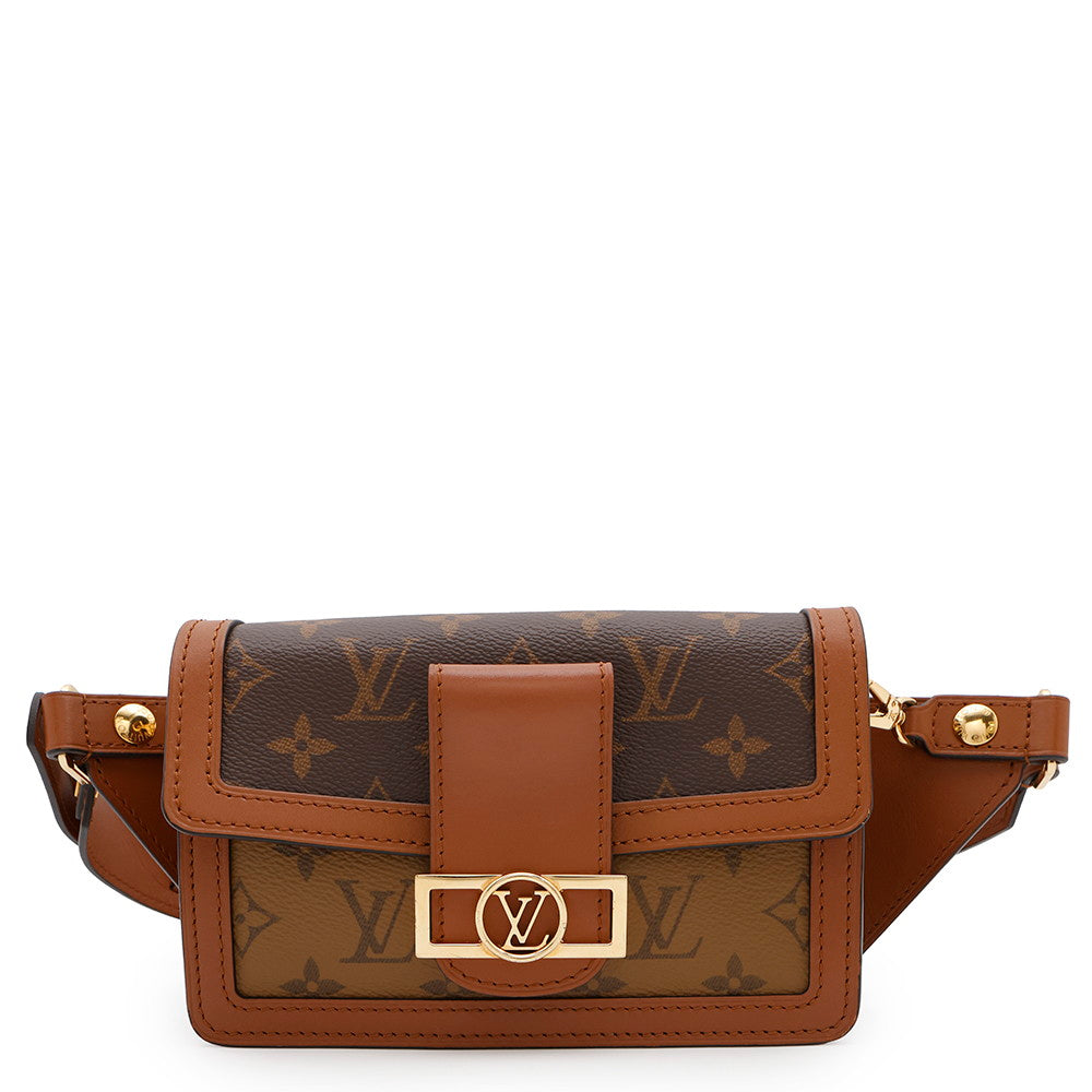 LOUIS VUITTON Bumbag?Dauphine NoirM44586 Monogram Monogram Reverse Canvas