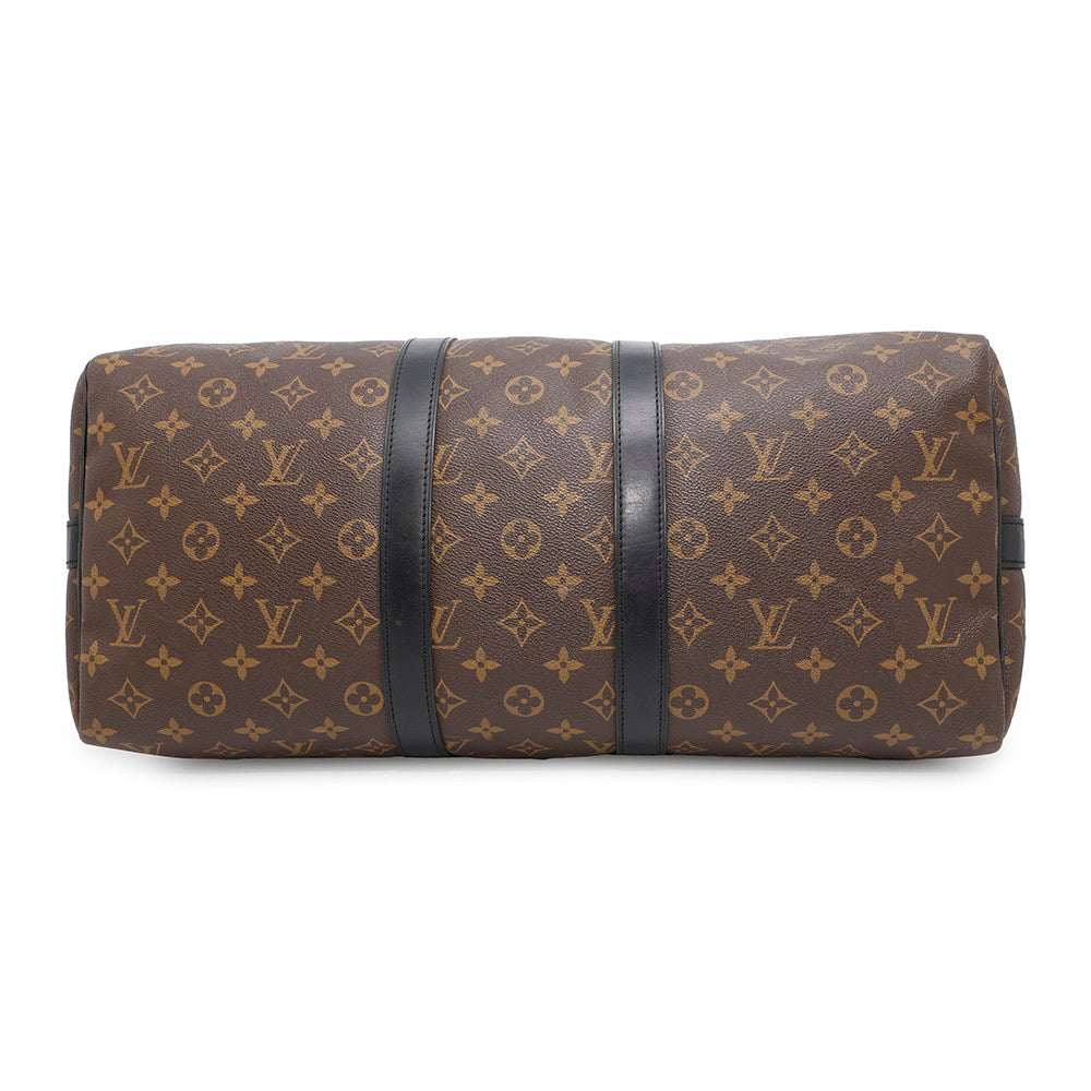 Luxury Women's Handbag | LOUIS VUITTON Keepall Bandouliere BrownM56711 Monogram Macassar Canvas Size 45