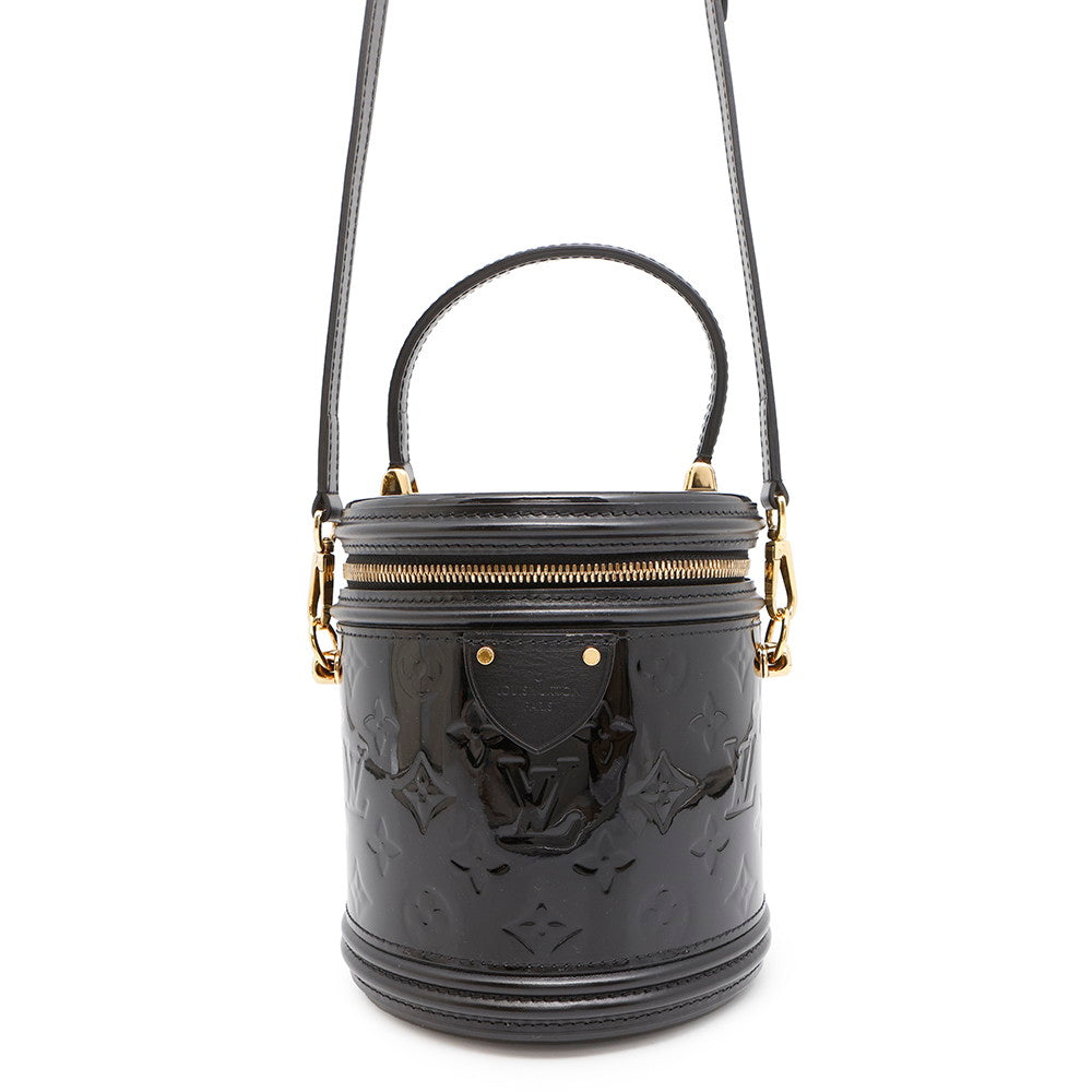LOUIS VUITTON Cannes NoirM53997 Monogram Vernis Leather Size PM