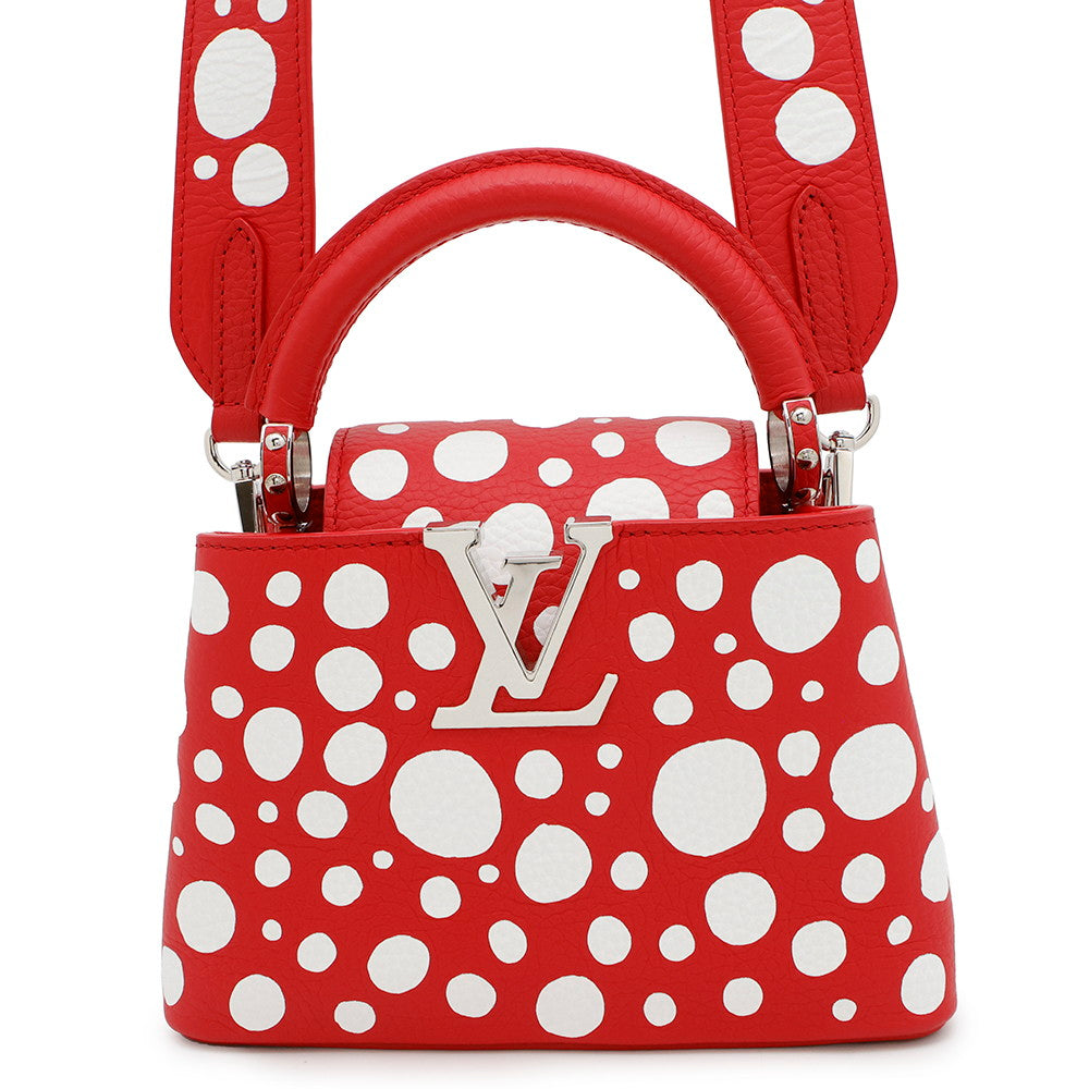 LOUIS VUITTON LV × YK Capucines Calf Leather Infinity Dot Size MINI
