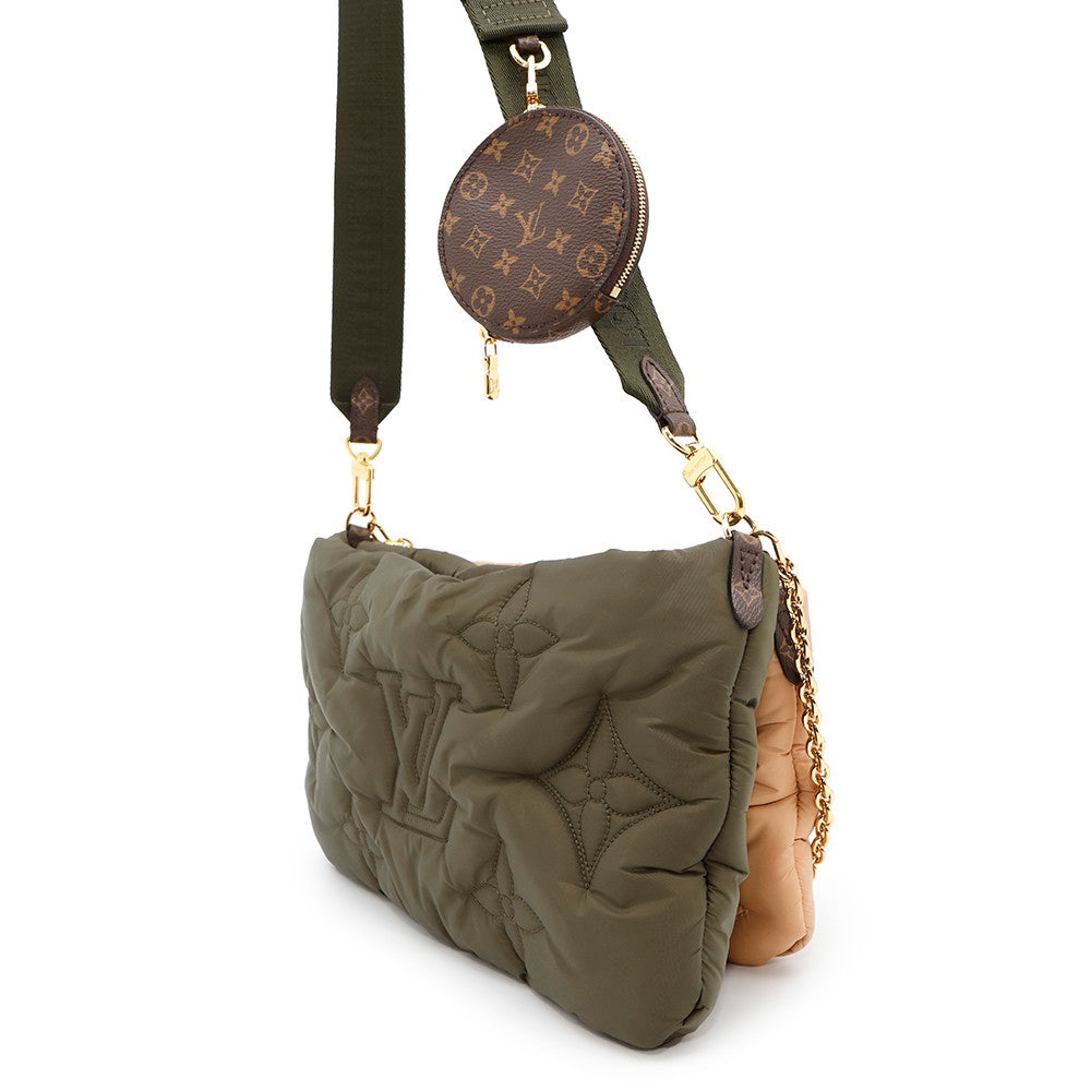 LOUIS VUITTON Maxi MultiPochetteAccessories Khaki/BeigeM58977 Monogram Recycled Nylon