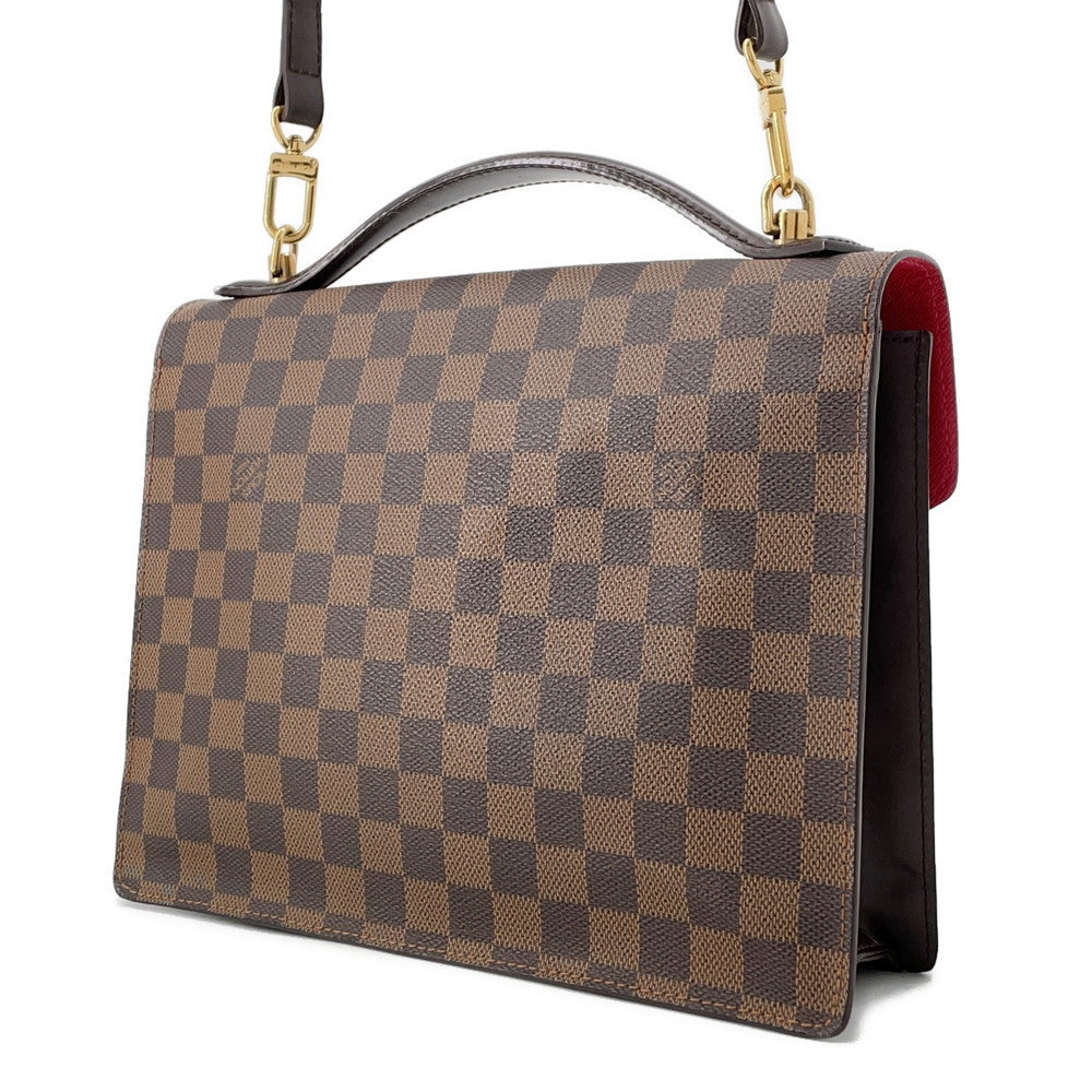 Luxury Women's Handbag | LOUIS VUITTON Monceau SPO RedN48088 Damier Ebene Canvas