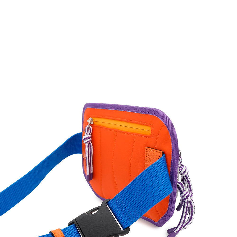 GUCCI GGNylon Belt Bag Purple/Blue/Orange752102 Nylon Rubber