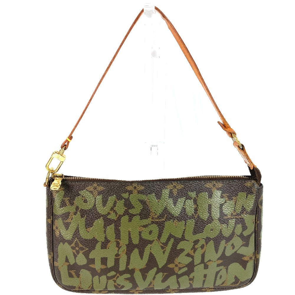 LOUIS VUITTON Shoulder Bag MonogramGraffitiCanvas khaki Monogram graffiti Pochette Accessoires Women