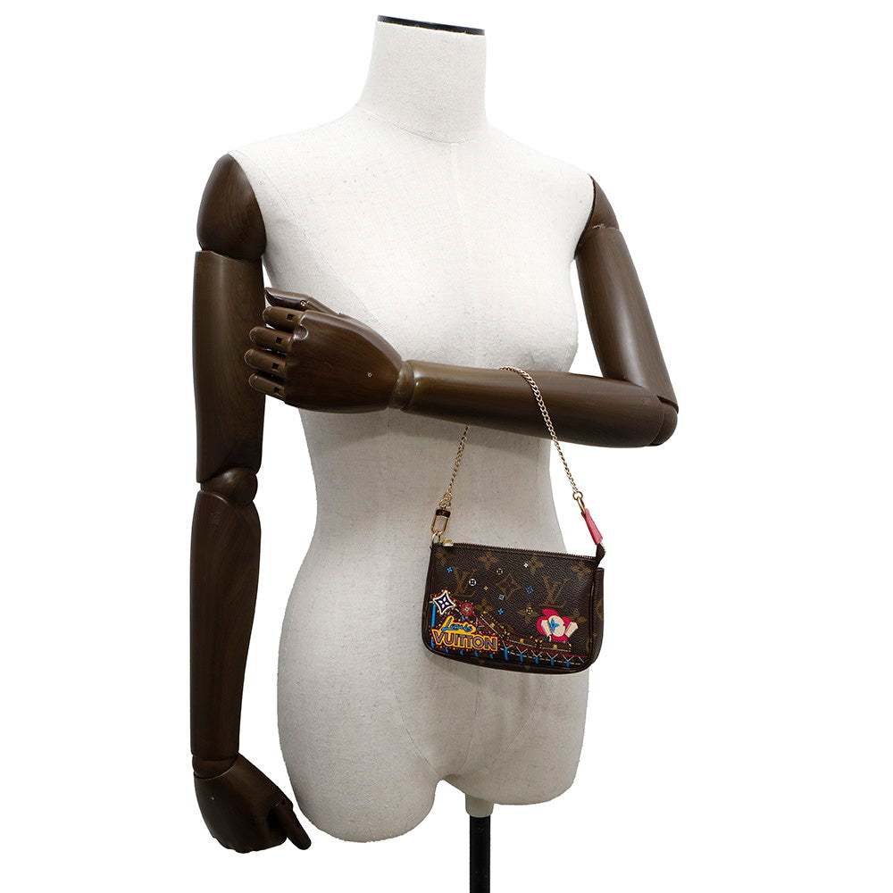 Designer Women's Crossbody Bag | LOUIS VUITTON Mini Pochette Accessoires PinkM69752 Monogram Vivienne