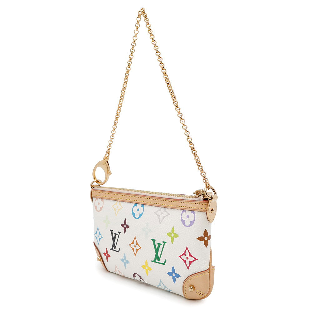 LOUIS VUITTON Pochette?Milla BlancM60096 Monogram?Multicolor Size MM