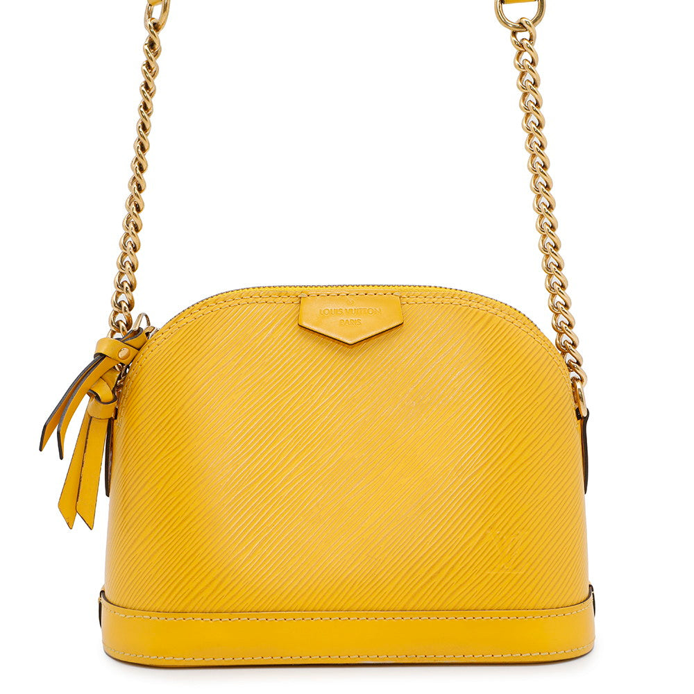 LOUIS VUITTON Alma MINI?Chain CitronM53119 Epi Leather