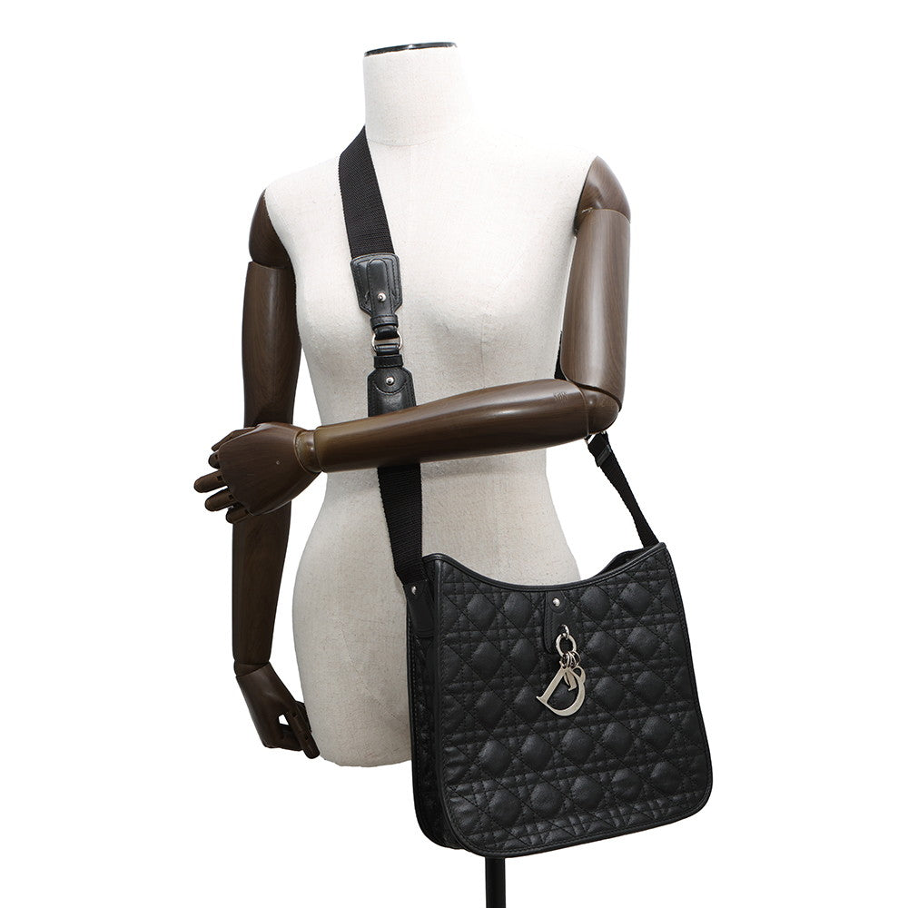 Dior Cannage Messenger BlackM1022PPCD Coating canvas