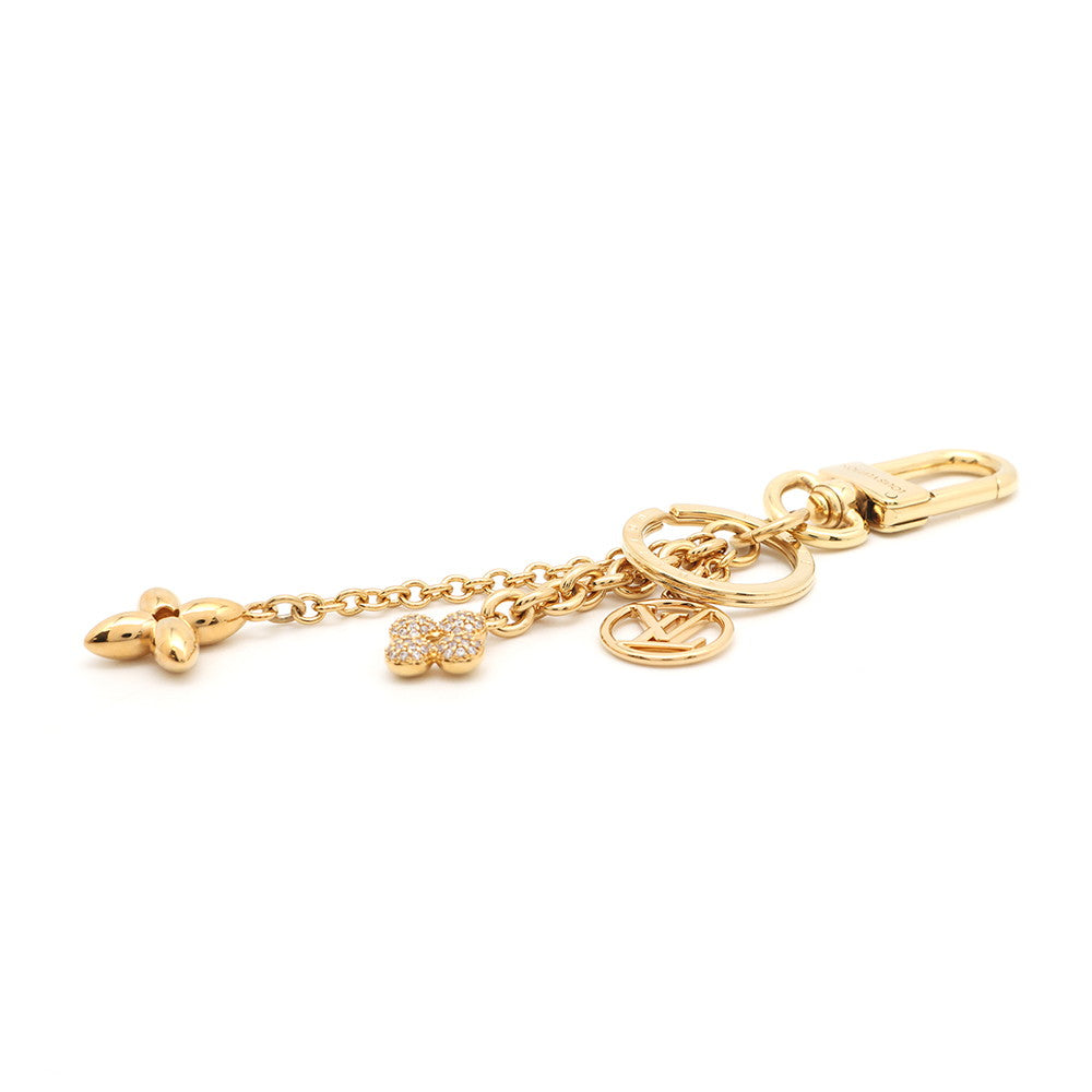 LOUIS VUITTON Blooming Garden Keychain GoldM01540 Metal