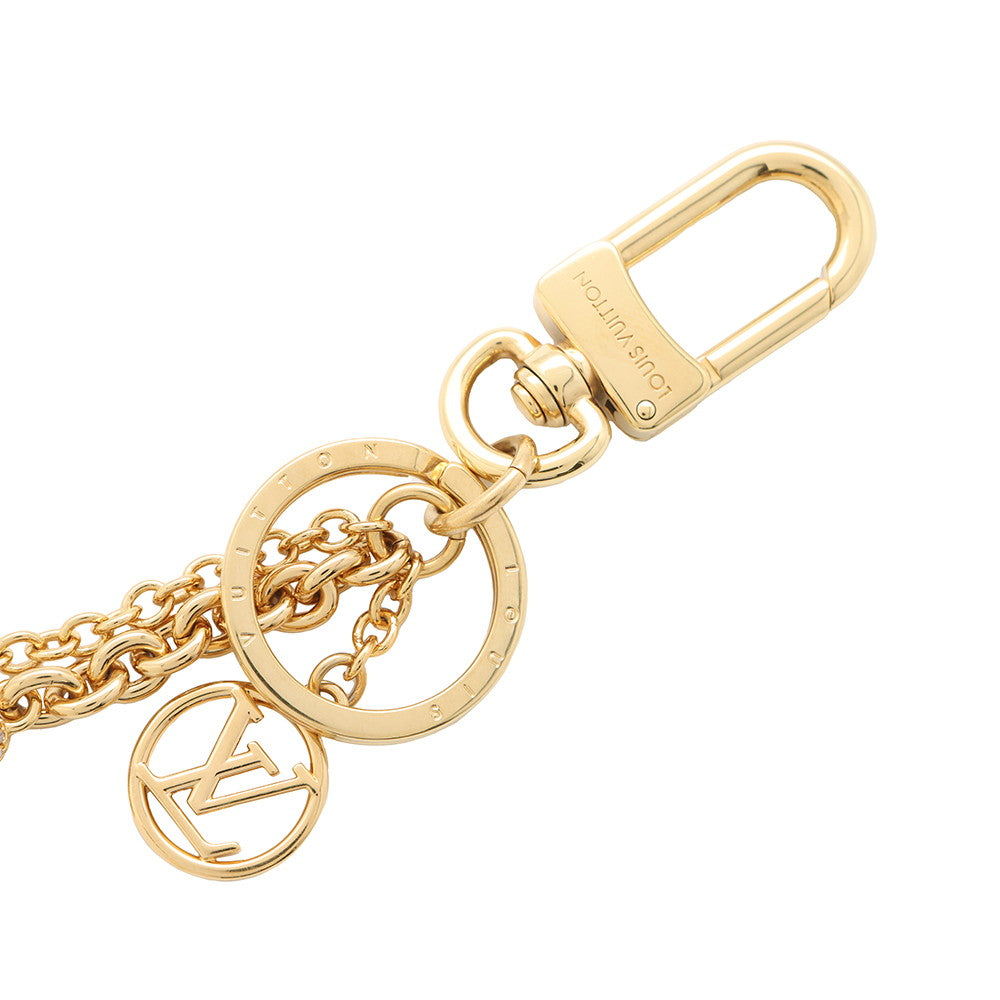 LOUIS VUITTON Blooming Garden Keychain GoldM01540 Metal