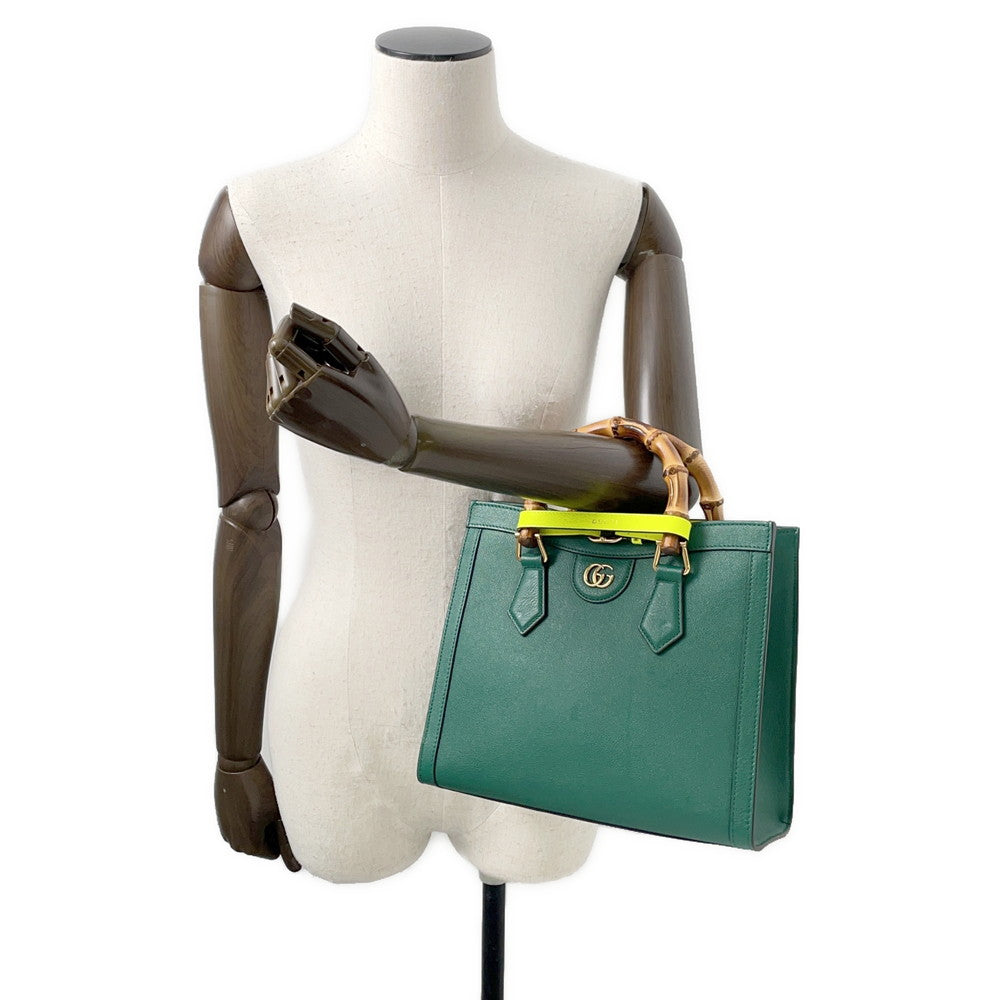 GUCCI Diana Handbag Green660195 Leather