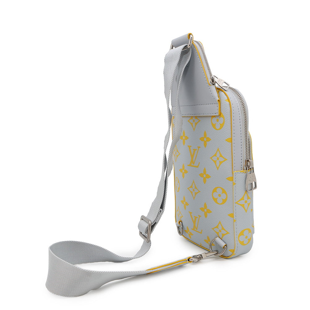 LOUIS VUITTON Avenue Sling Bag Gray/YellowM15078 Monogram?Glow
