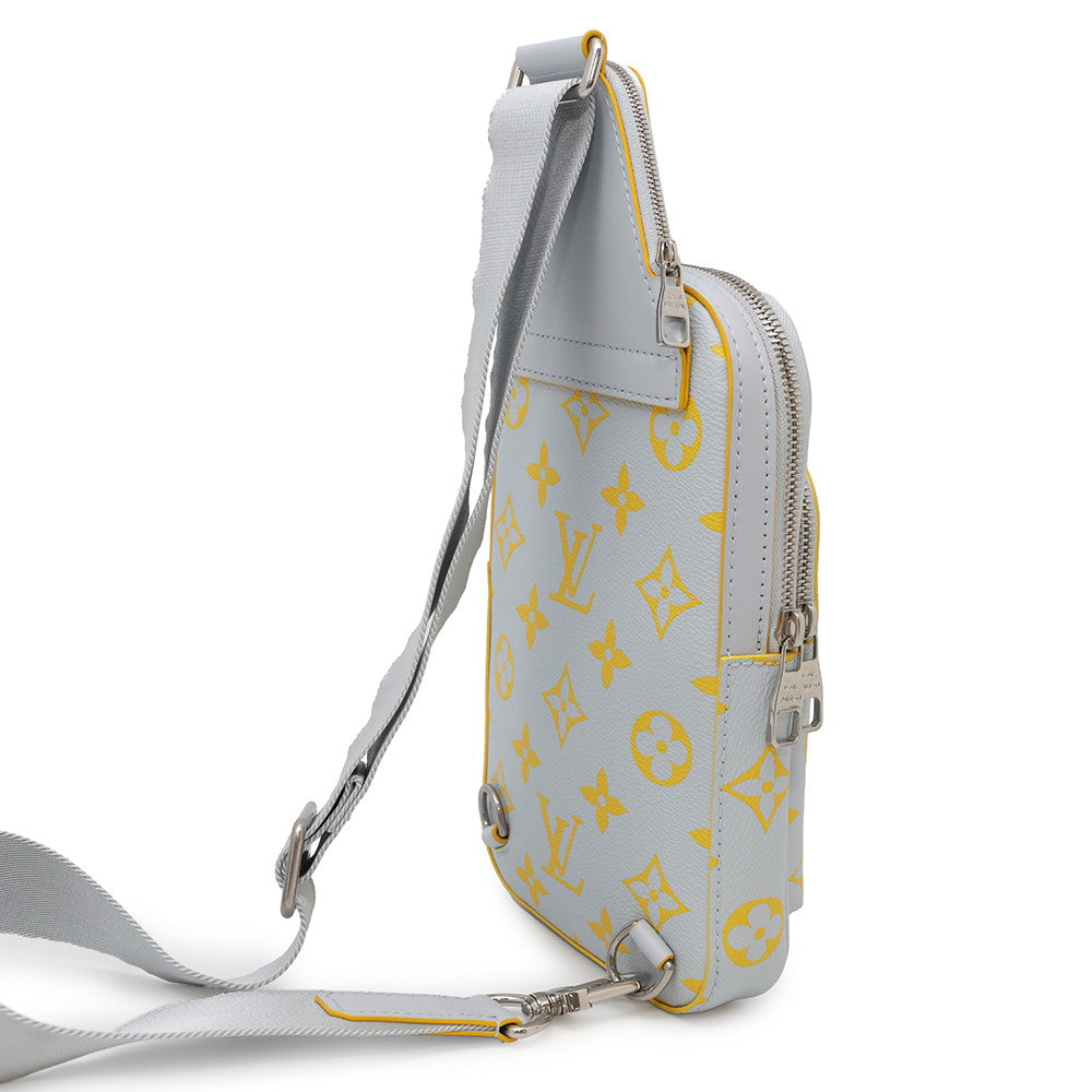 LOUIS VUITTON Avenue Sling Bag Gray/YellowM15078 Monogram?Glow