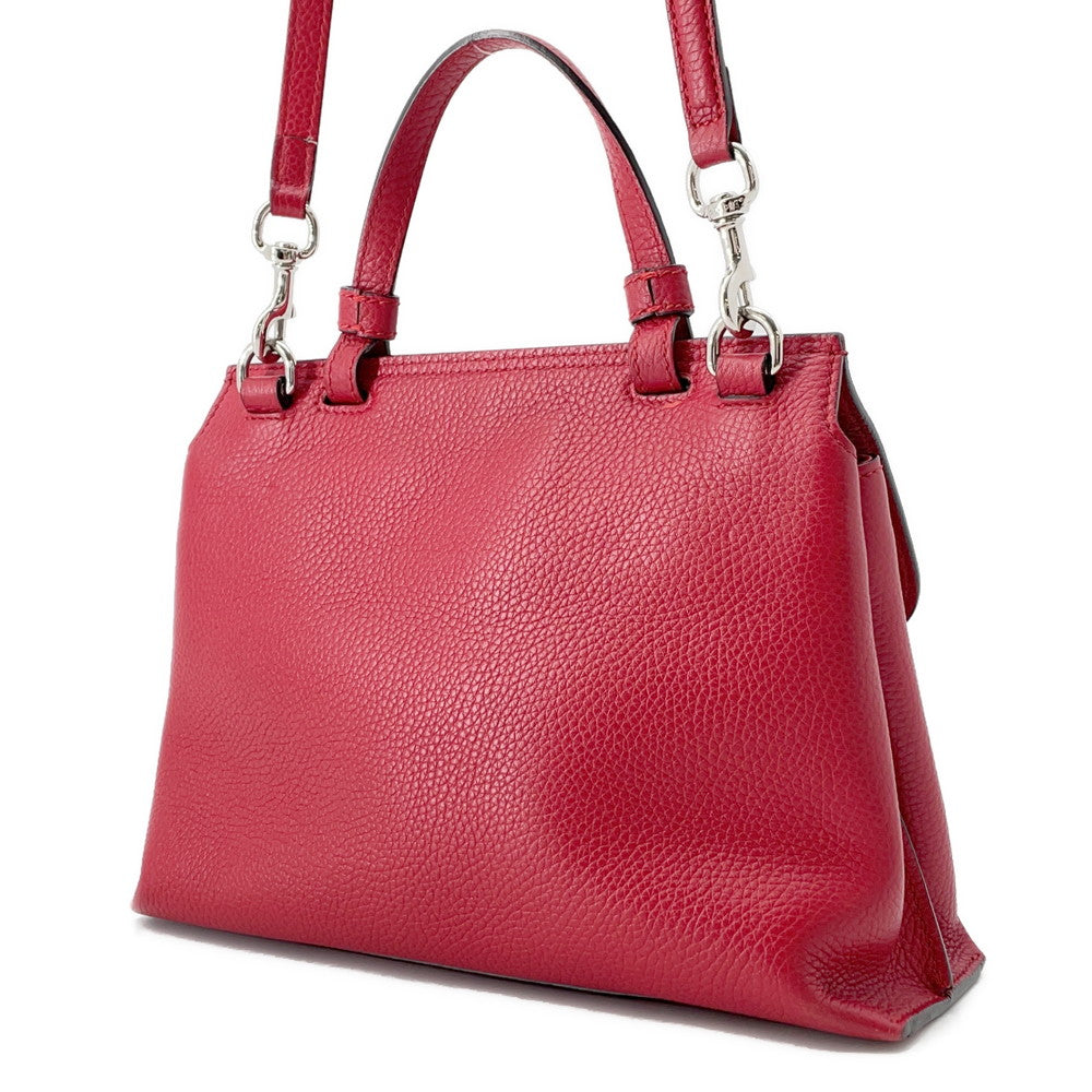 GUCCI Daily Handbag Red370831 Bamboo Leather