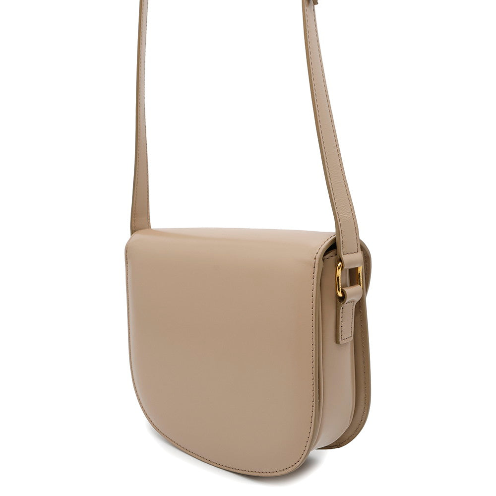 CELINE Buzas Triomphe Shoulder Bag Beige110413BF4 Leather