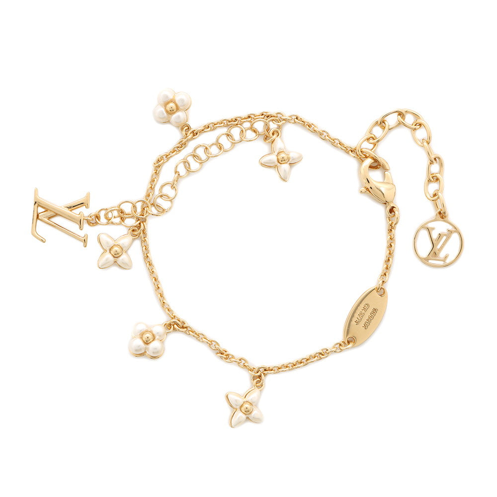 LOUIS VUITTON Bracelet?LV Flora Gram BlancM0940A Metal Beads