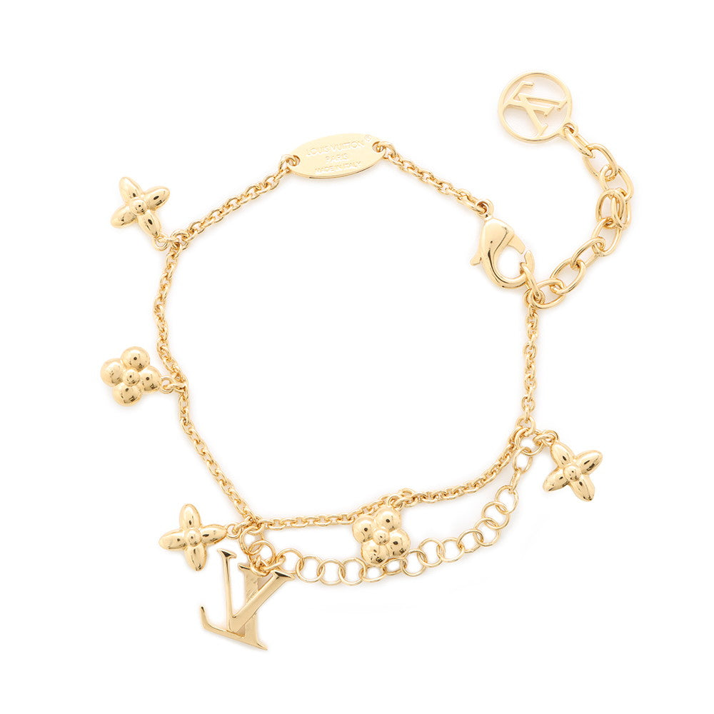 LOUIS VUITTON Bracelet?LV Flora Gram BlancM0940A Metal Beads