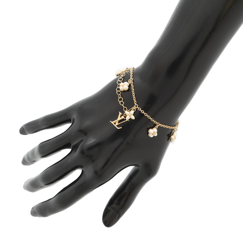 LOUIS VUITTON Bracelet?LV Flora Gram BlancM0940A Metal Beads