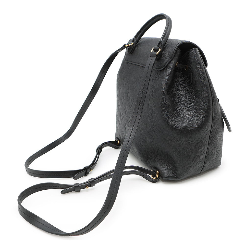Luxury Women's Handbag | LOUIS VUITTON Montsouris NoirM45205 Monogram Empreinte Leather Size PM