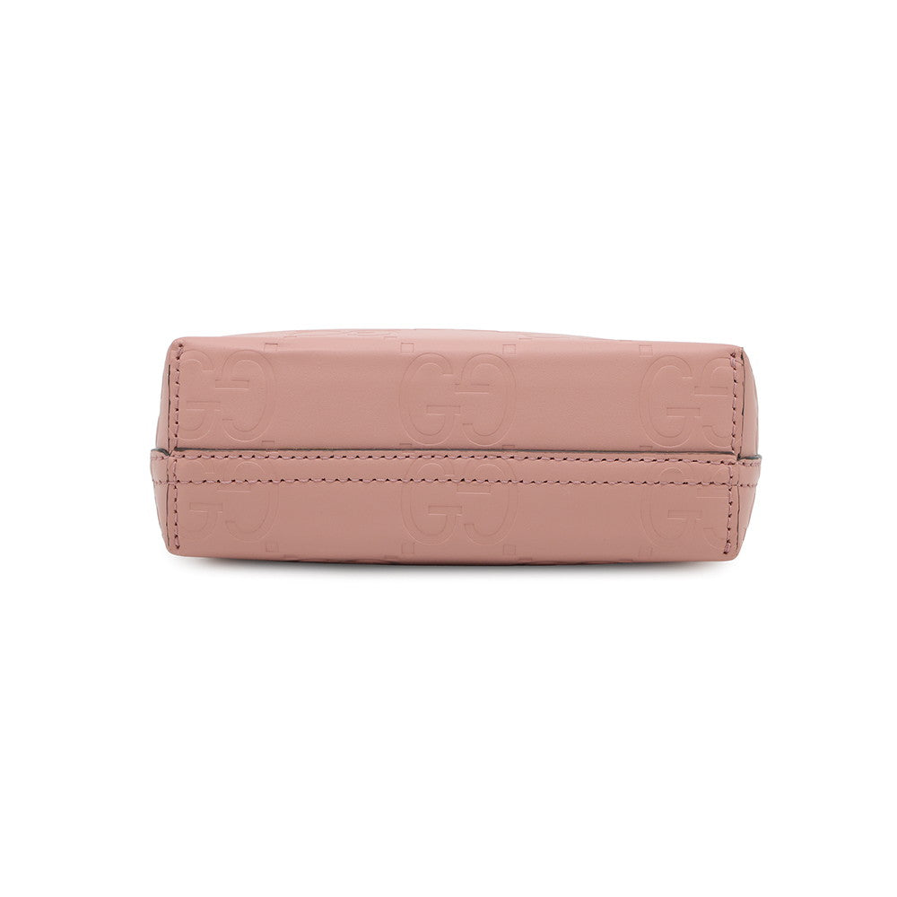 GUCCI GG Super Mini Bag Pink790133 Leather