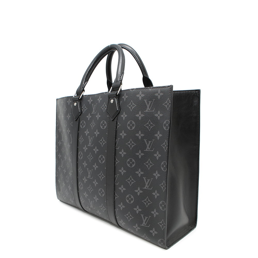 LOUIS VUITTON Sac Plat NoirM47059 Monogram Eclipse