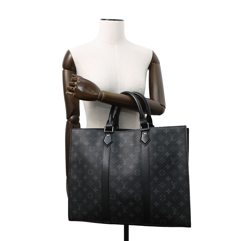 LOUIS VUITTON Sac Plat NoirM47059 Monogram Eclipse