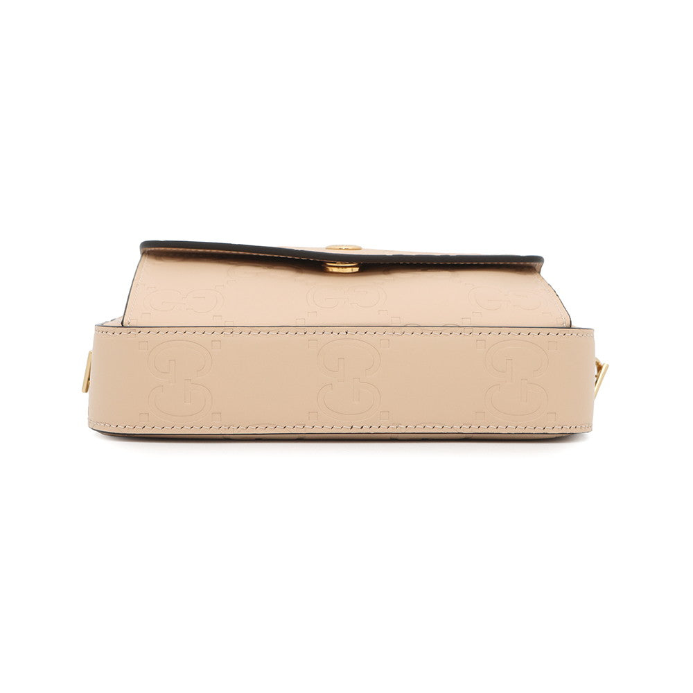 GUCCI ?GG Super Mini ChainShoulder Beige781554 Leather