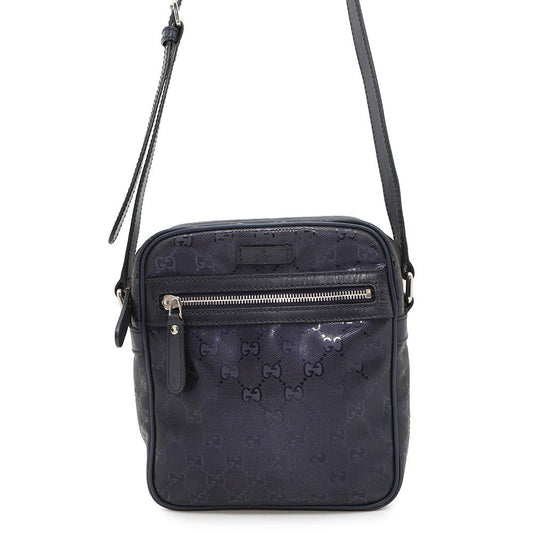 GUCCI ?GG Imprime Shoulder Blue233268 GG Imprime Leather