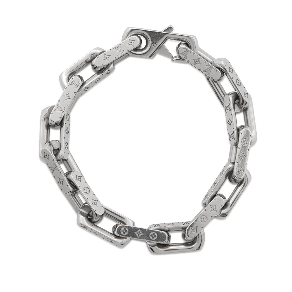 LOUIS VUITTON Bracelet?Monogram Chain SilverM00309 Metal