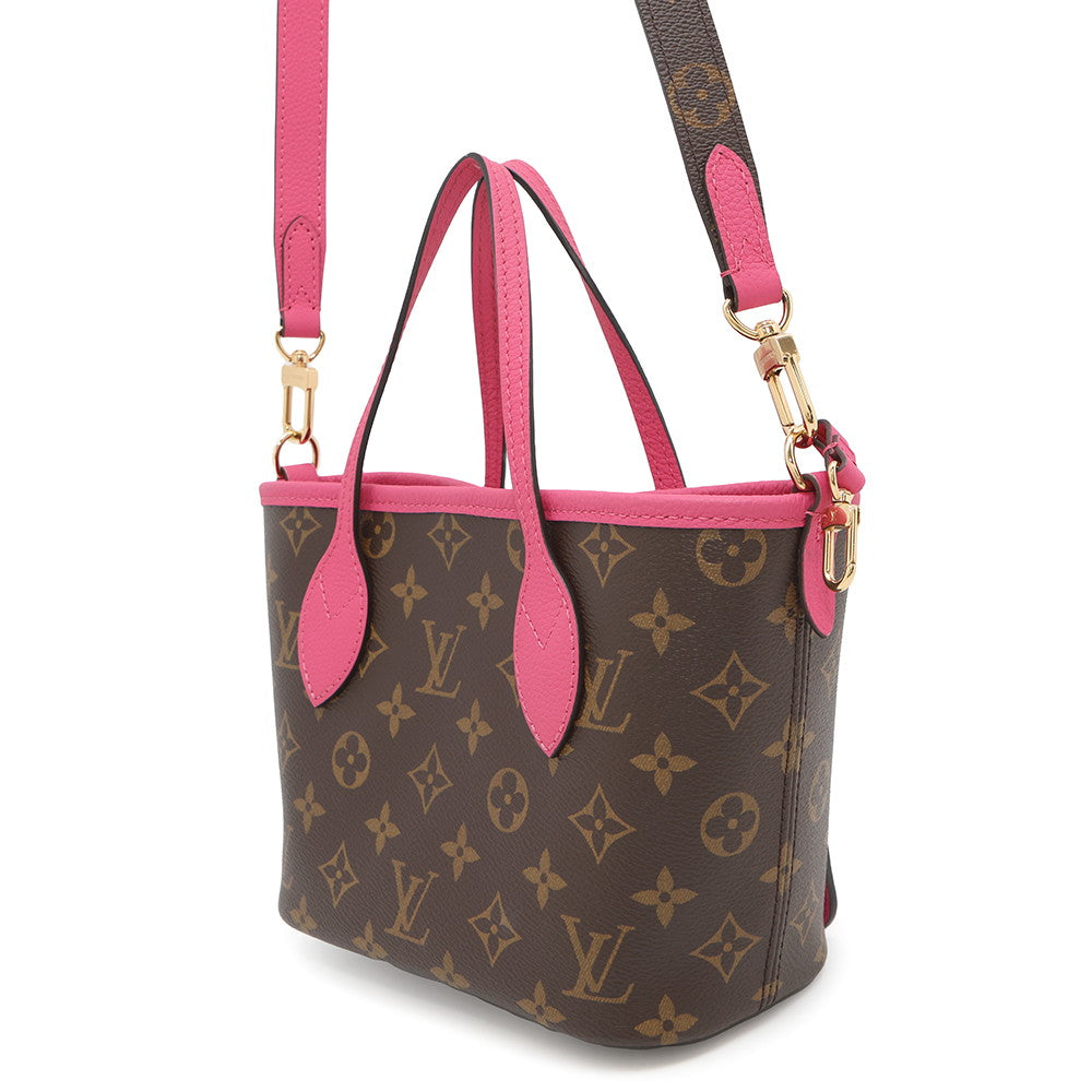 Luxury Women's Tote Bag | LOUIS VUITTON Neverfull Inside Out Rose Buffalo Pondichery Leather/BrownM12106 Monogram Size BB