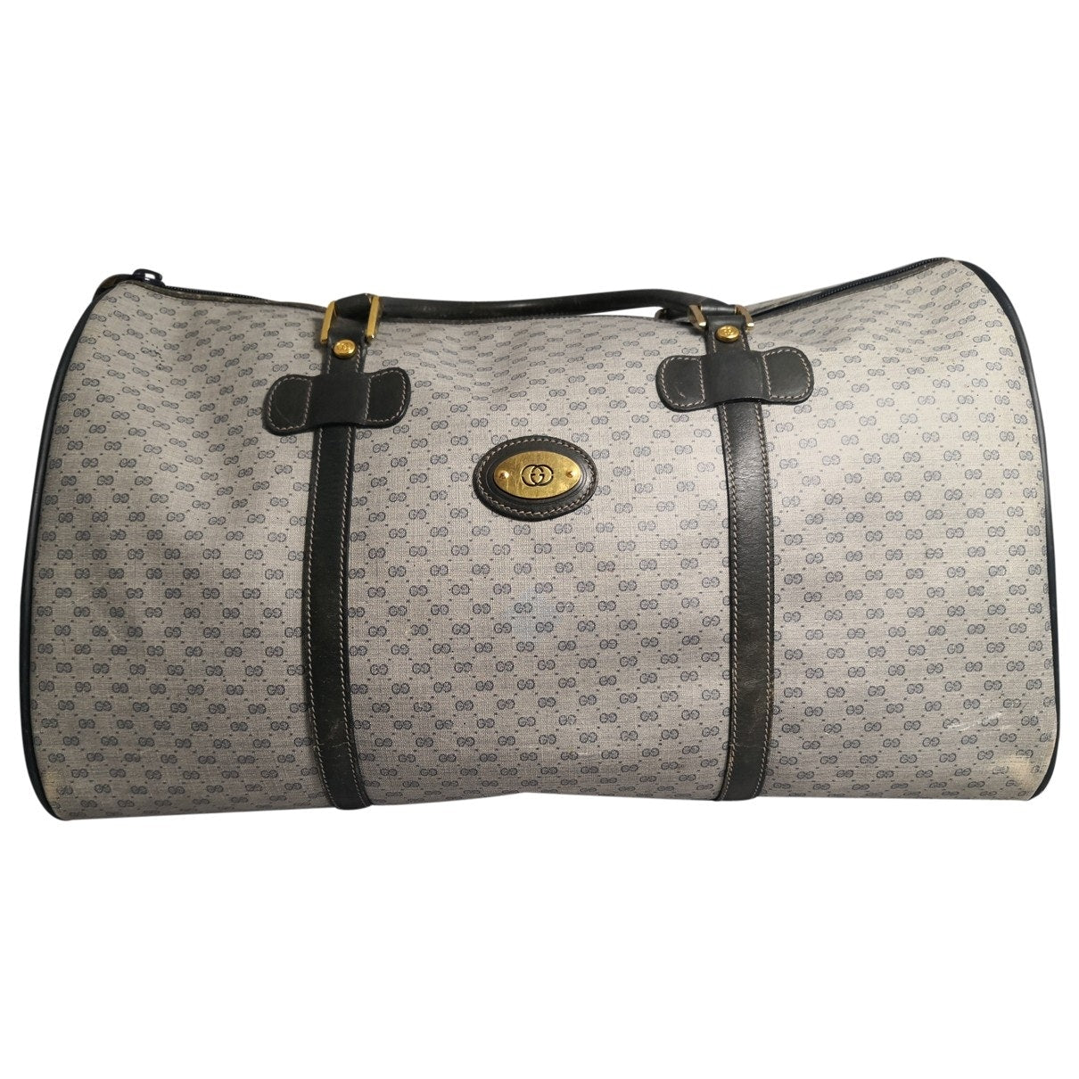 Gucci boston blue cloth travel bag