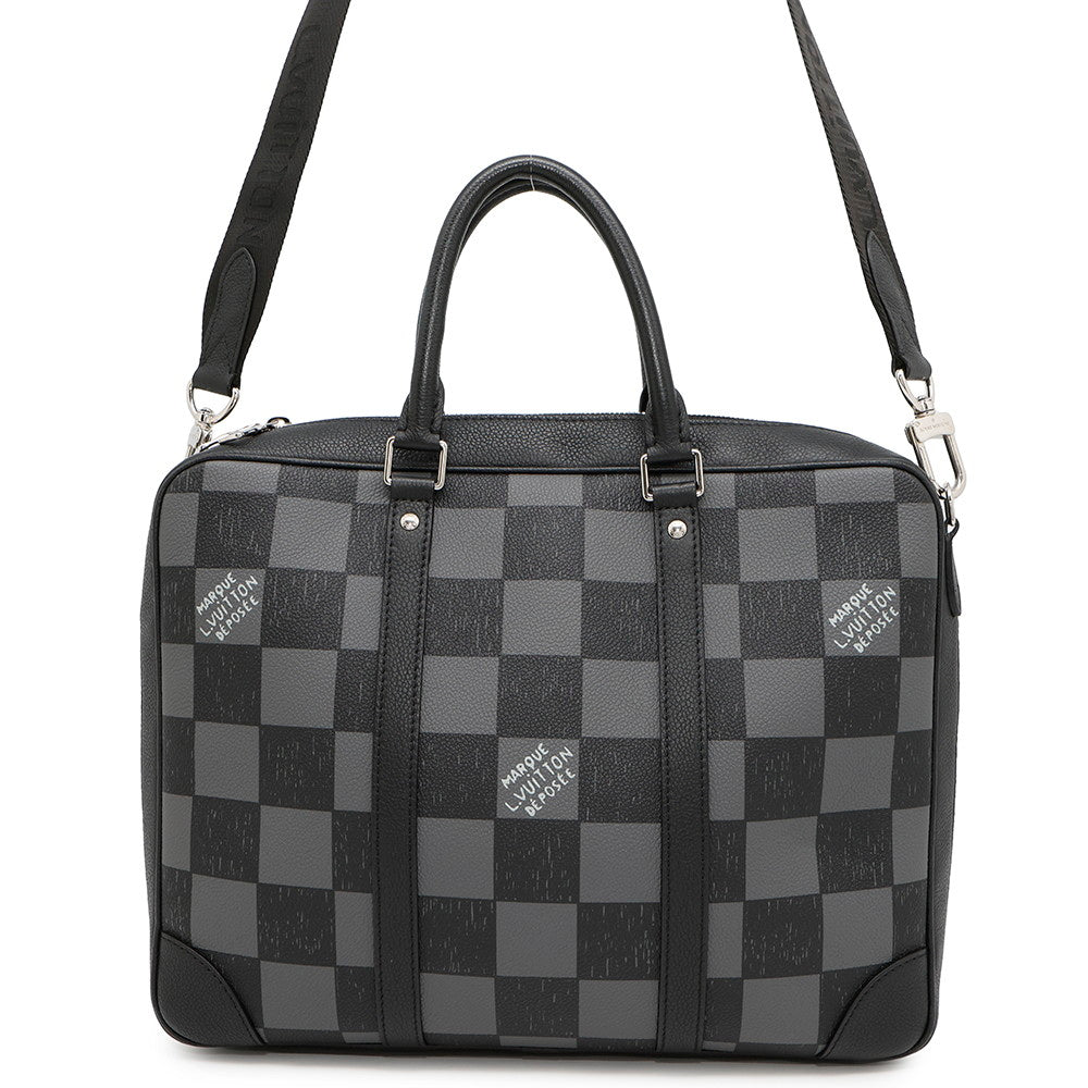 LOUIS VUITTON Sirius?Briefcase NoirN50072 Damier Pattern Capsule Collection