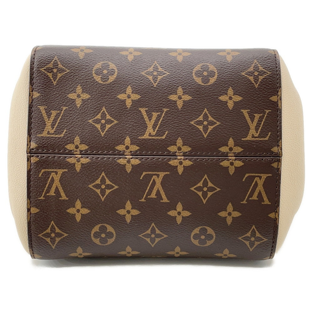 LOUIS VUITTON Fold tote Cerise/Cream/BrownM45389 Monogram Calf Leather Size PM