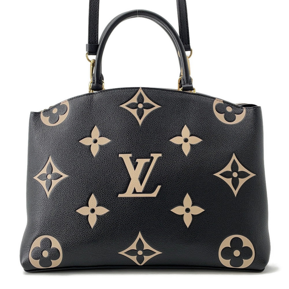LOUIS VUITTON Grand Palais Noir/BeigeM45842 Monogram?Amplan Size MM