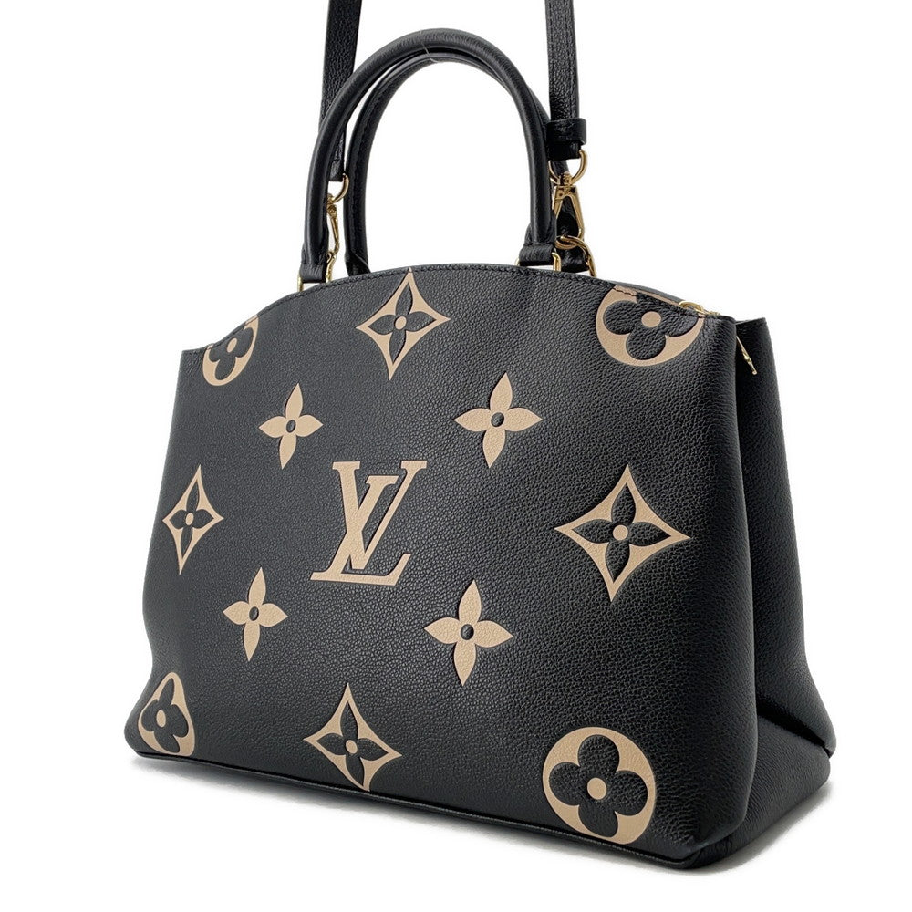 LOUIS VUITTON Grand Palais Noir/BeigeM45842 Monogram?Amplan Size MM