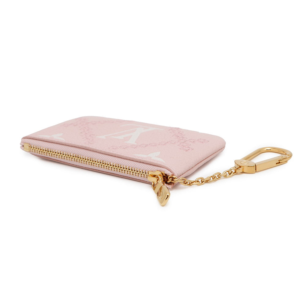 LOUIS VUITTON Pochette Cles PinkM81234 Monogram Empreinte Leather Belvedere