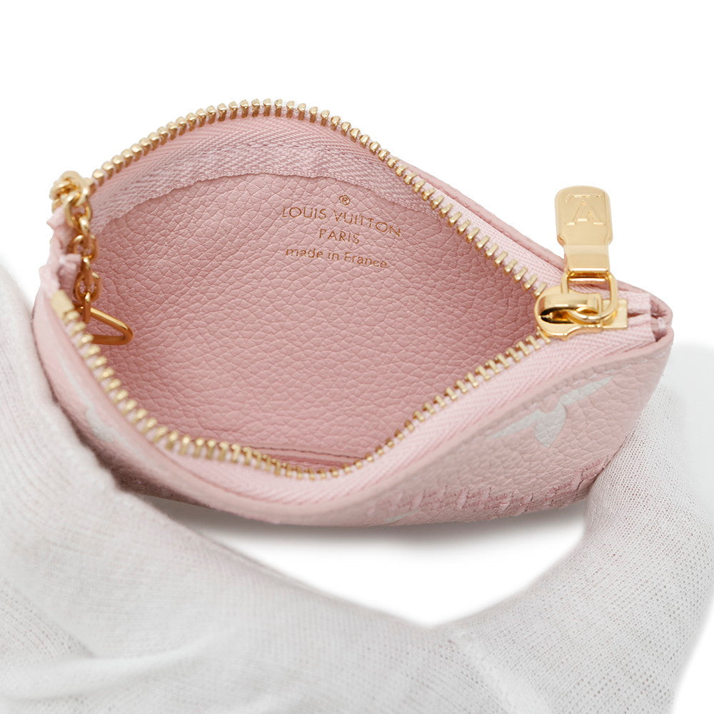 LOUIS VUITTON Pochette Cles PinkM81234 Monogram Empreinte Leather Belvedere