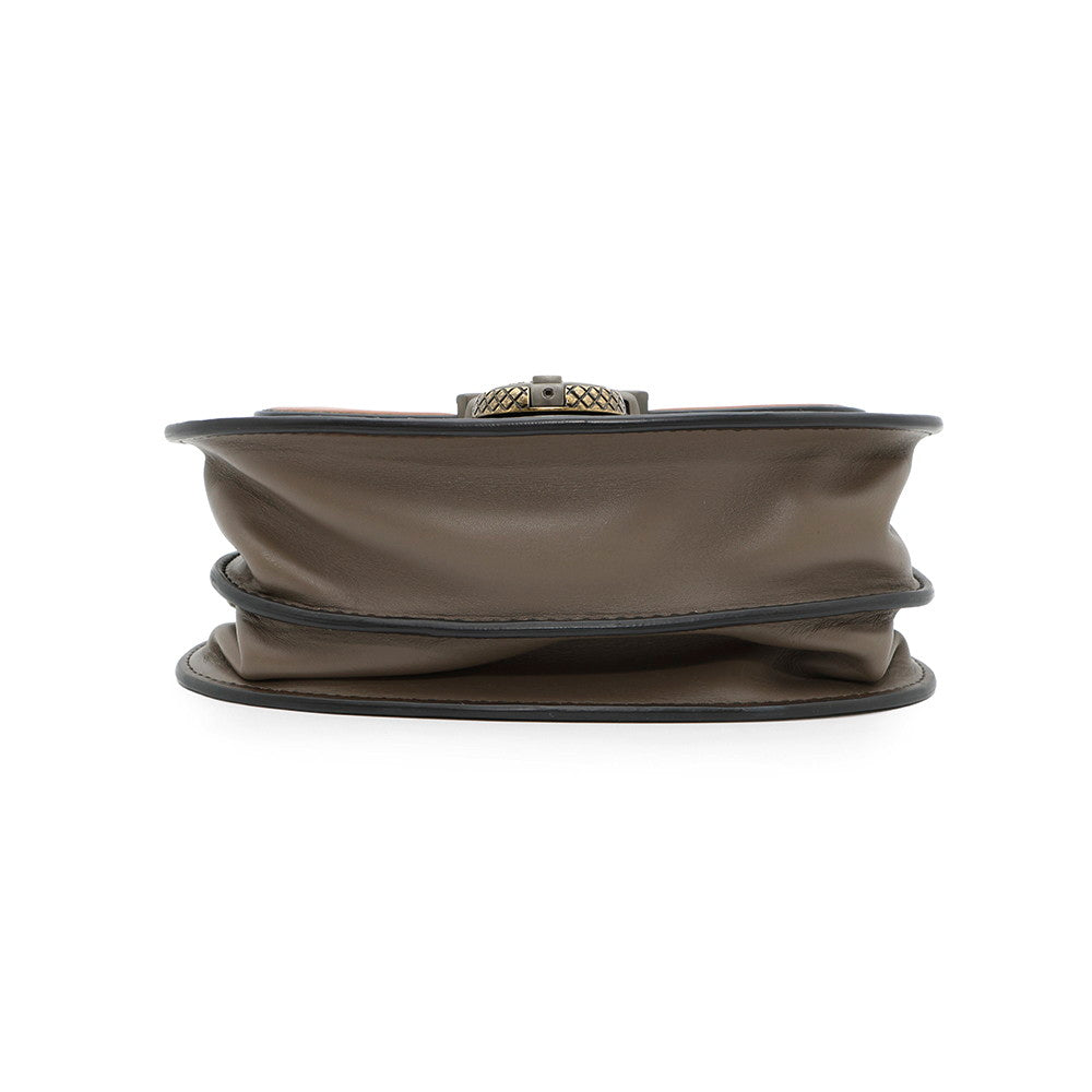 Bottega Veneta Umbria Shoulder Bag Gray/Brown465392 Leather