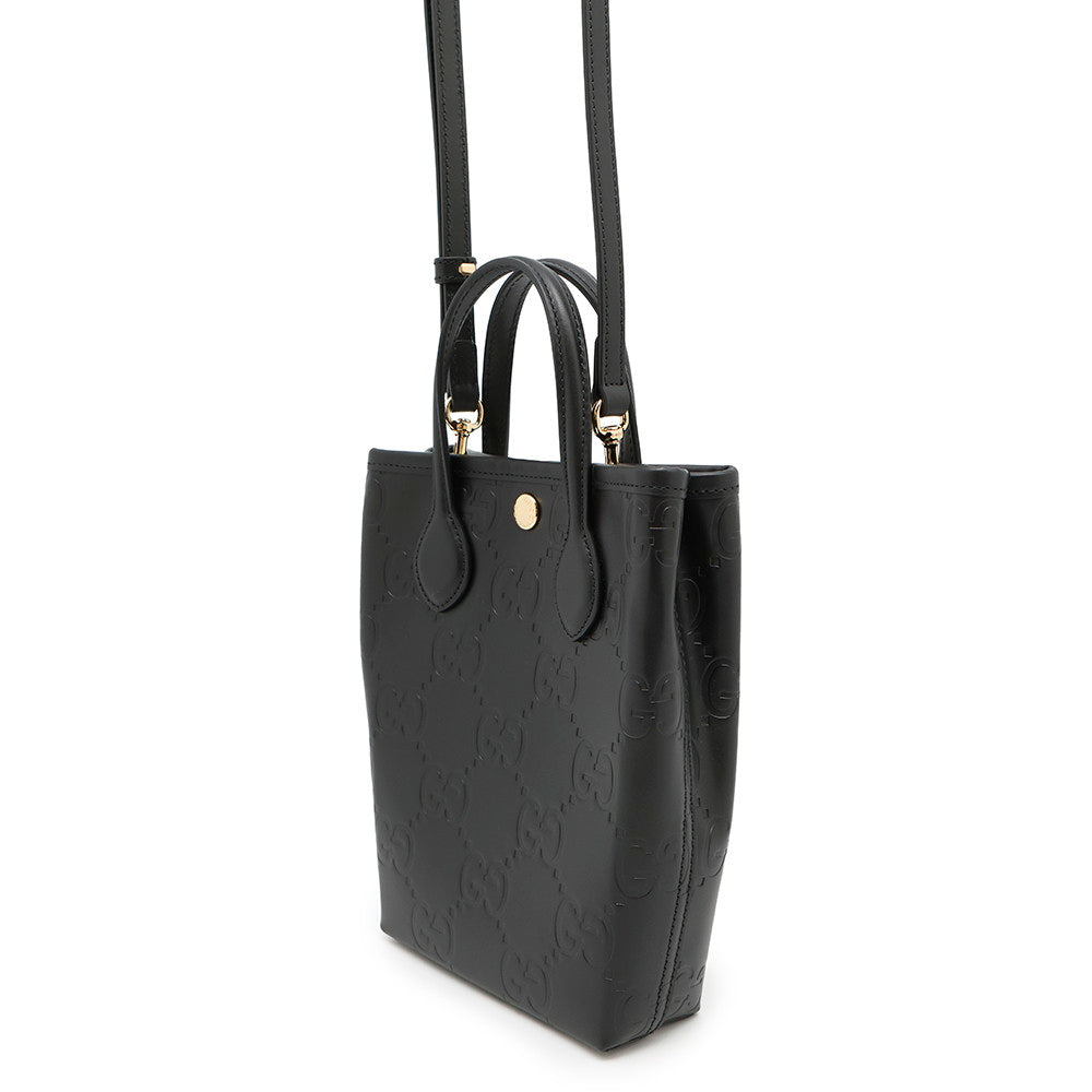 GUCCI GG Super Mini Bag Black790133 Leather