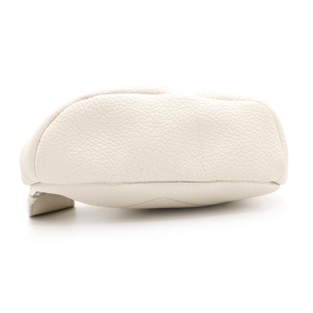 PRADA Triangle Logo Crossbody Bag White2VZ098 Leather